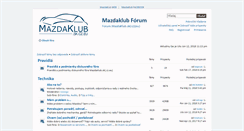 Desktop Screenshot of forum.mazdaklub.eu